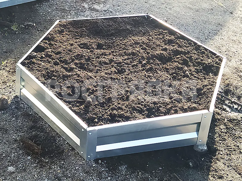 Клумба шестигранная цинк